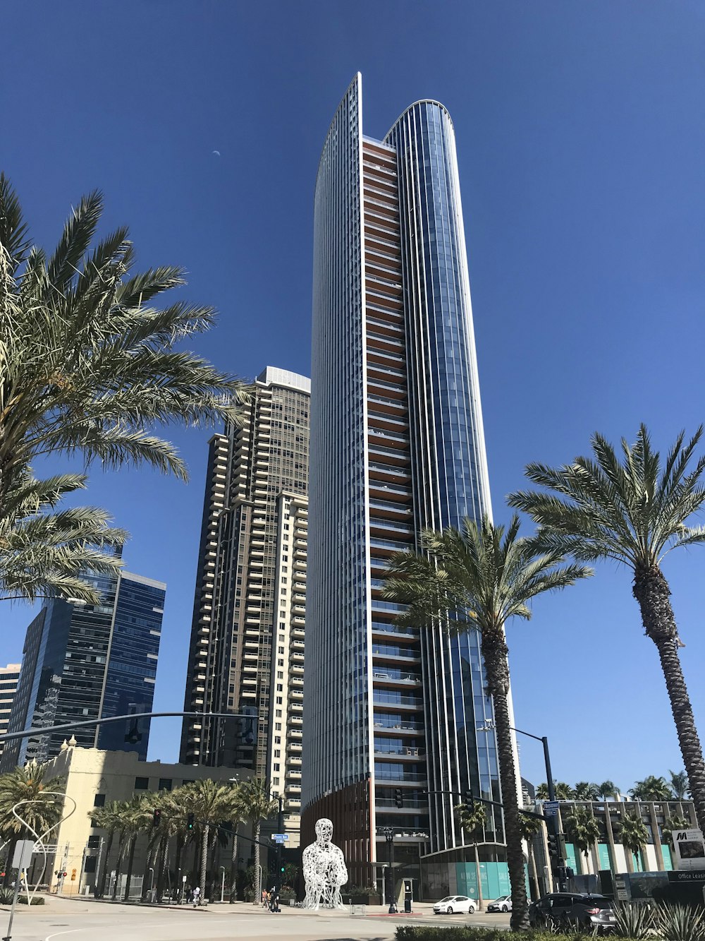 white high-rise buildings