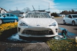 white Ford vehicle