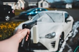 white vehicle