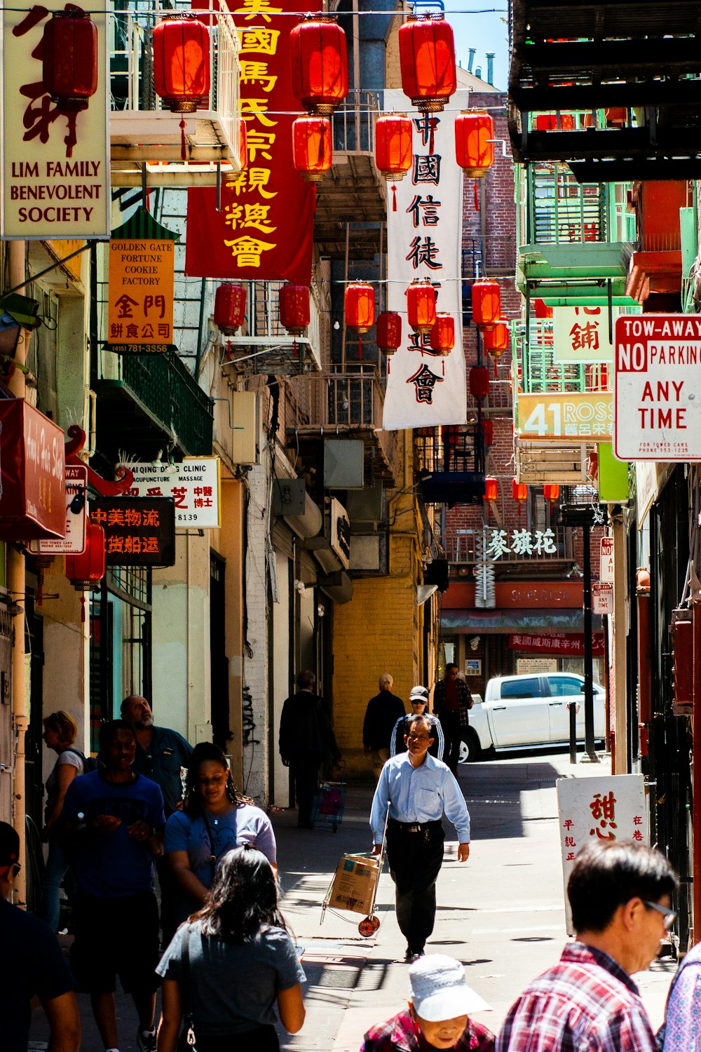 man walking near the building