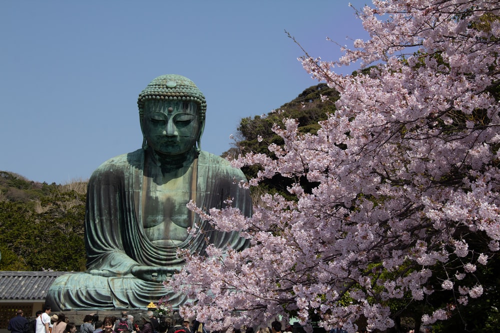 green Buddha statue