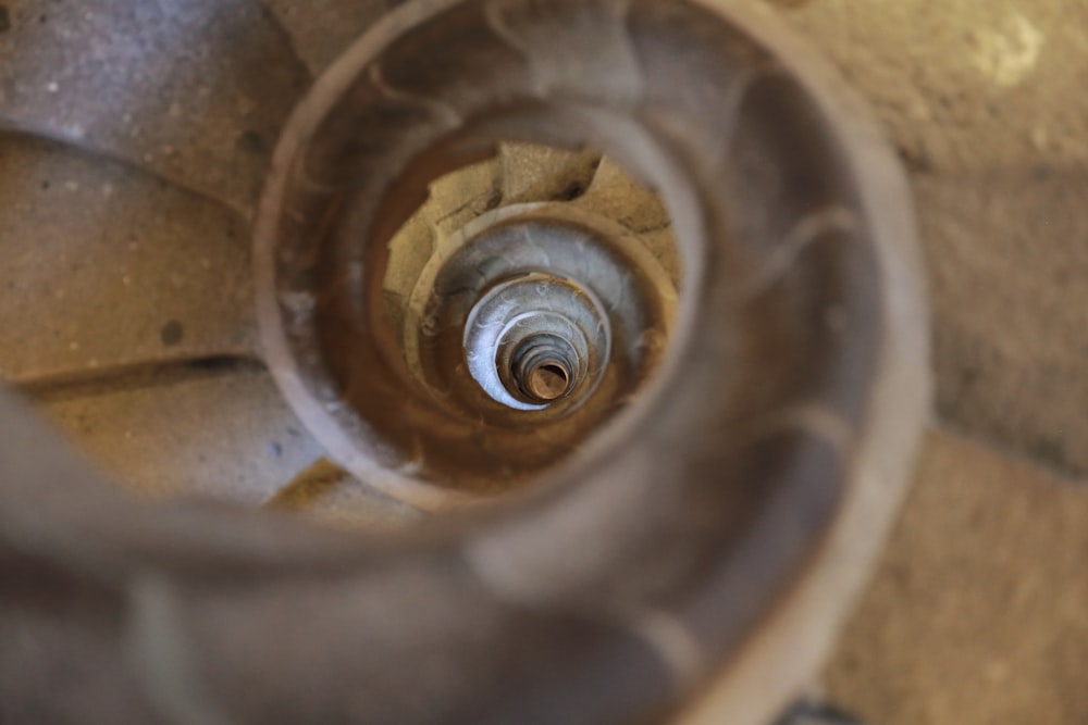 brown concrete stairs