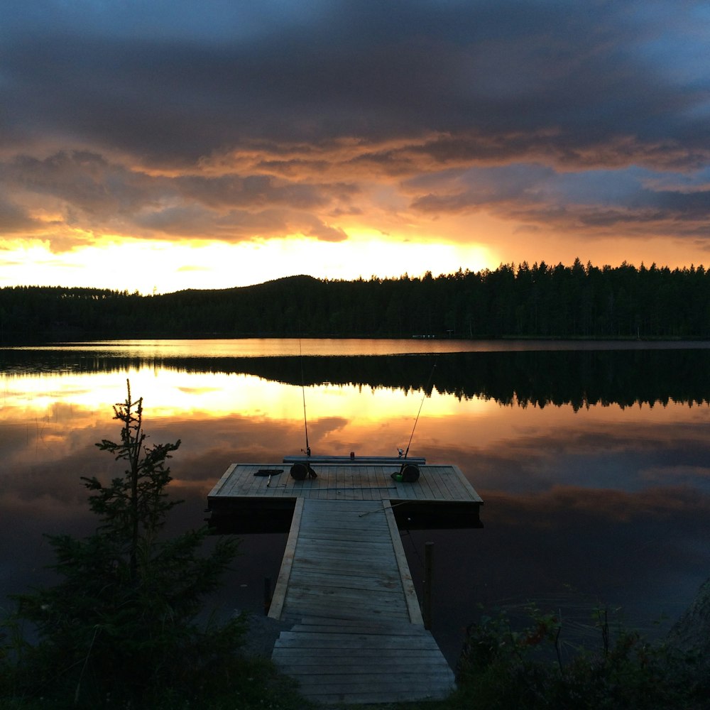 calm body of water