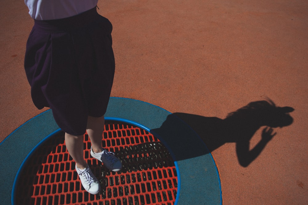 person standing on platform