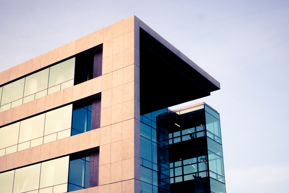 mirrored building