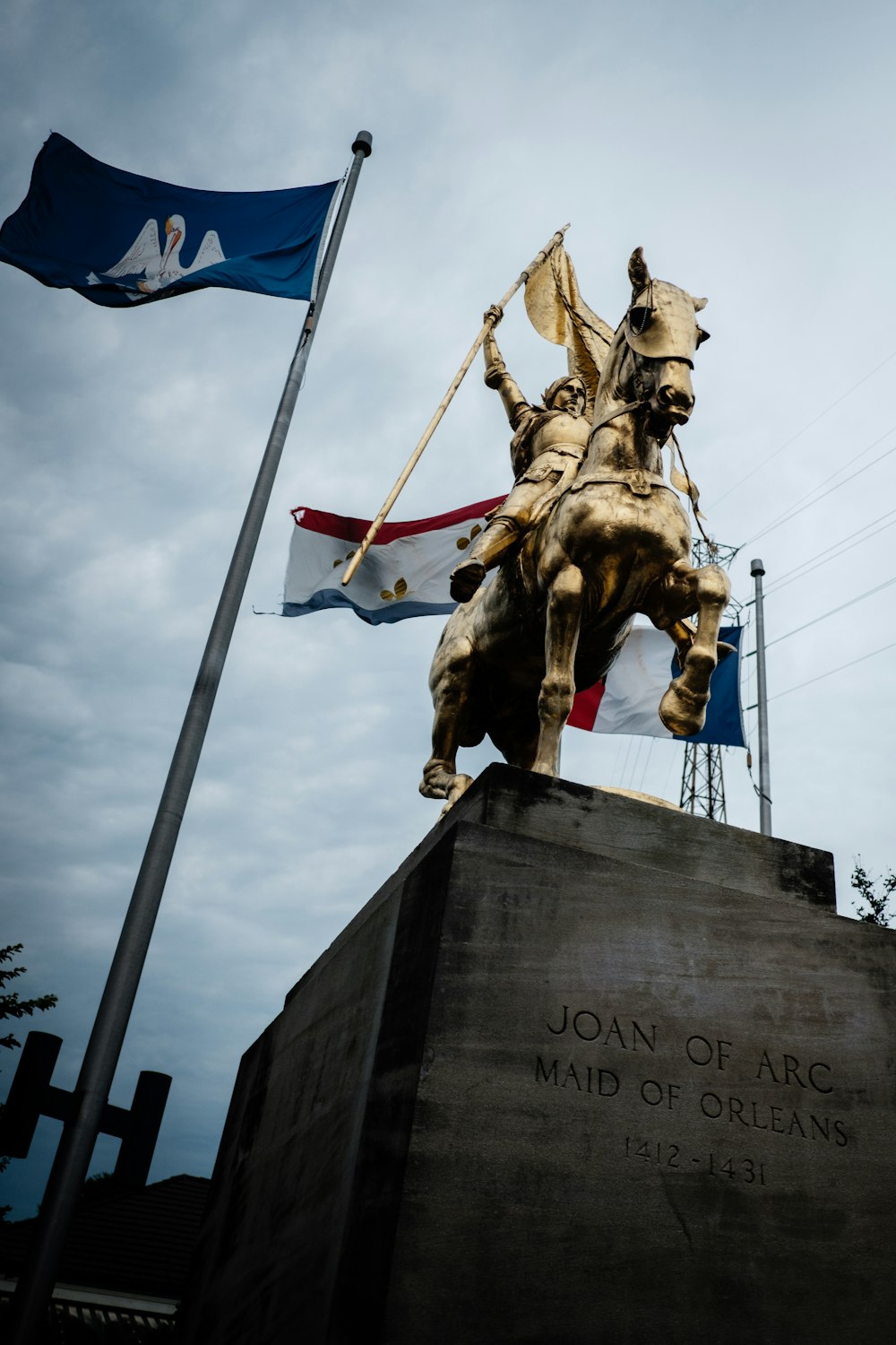 Jeanne d'Arc Jungfrau von Orleans Statue