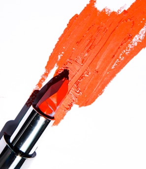 orange lipstick