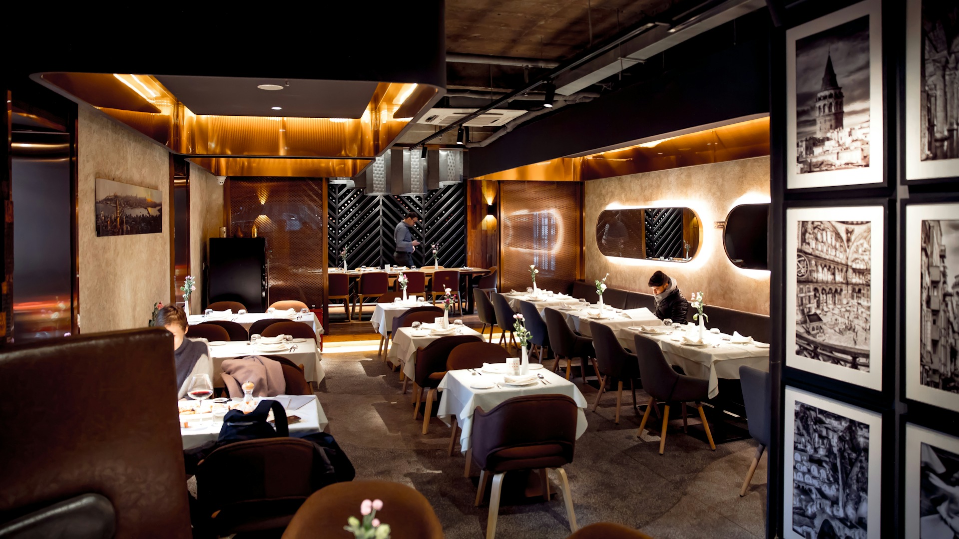 Restaurant dining room representing the daily reality of running a restaurant business