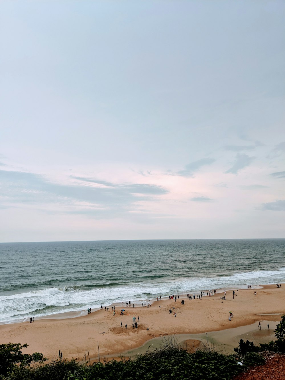 Foto aérea del mar