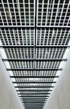 black metal framed building interior