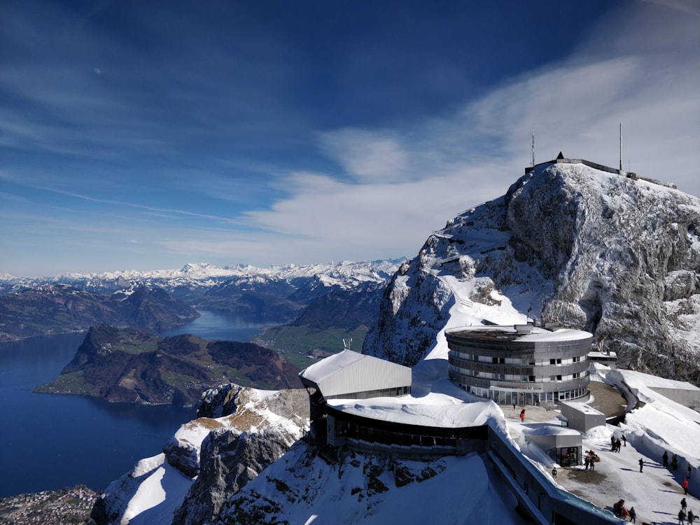 house near cliff during daytime