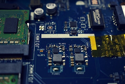 blue circuit board