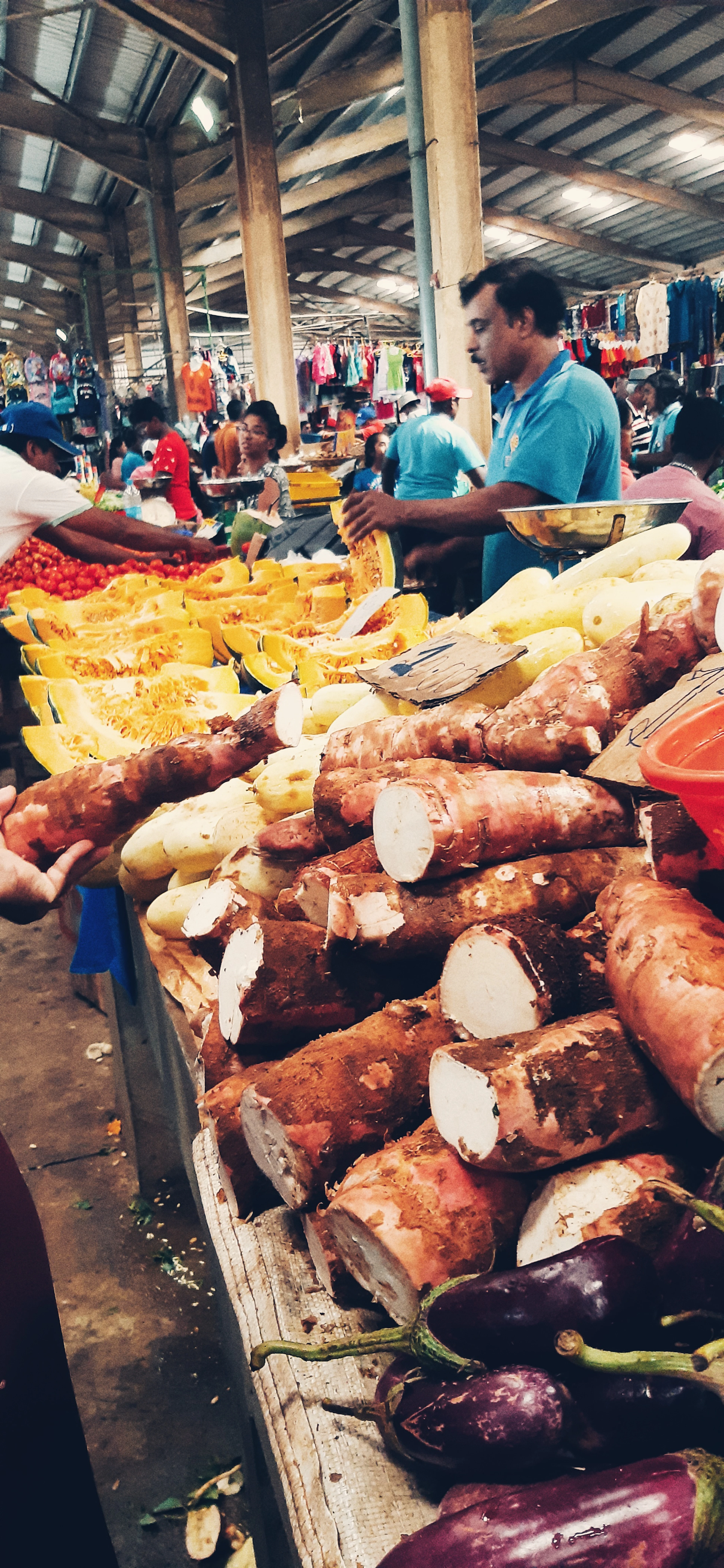 A food market in Mauritius