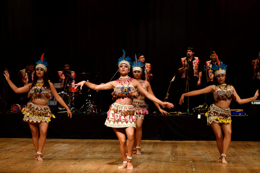 A group of women dancing on stage