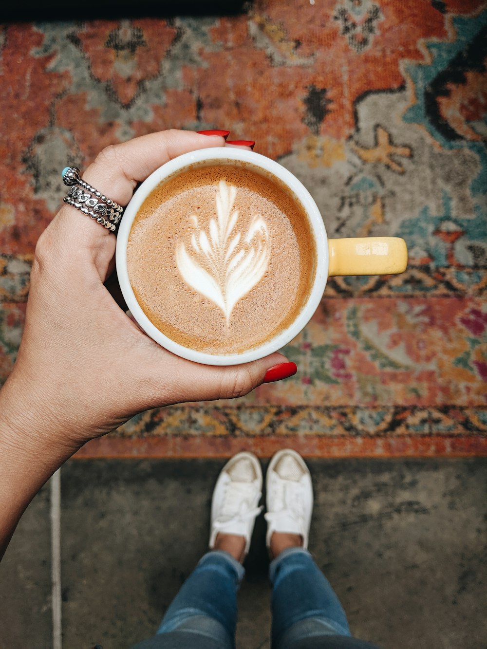 cappuccino on mug