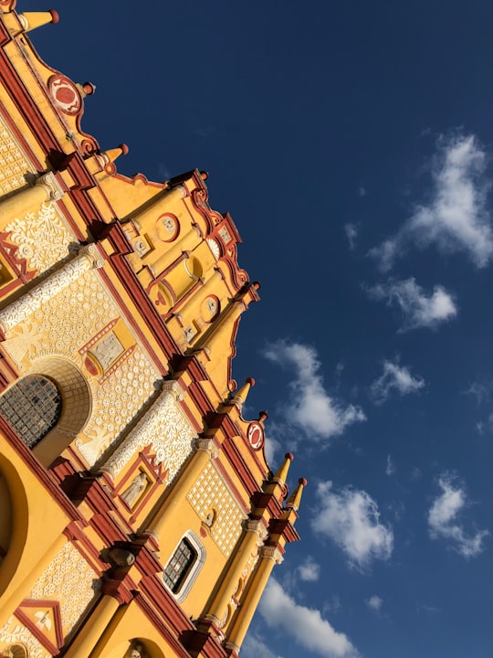 low-angle photography of building in Plaza de la Paz Mexico