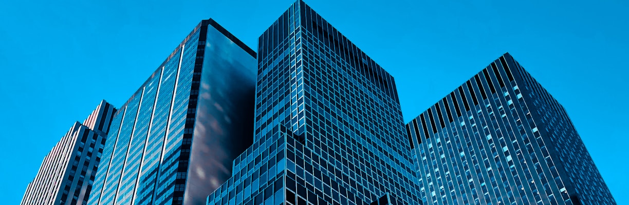 low angle view high rise buildings