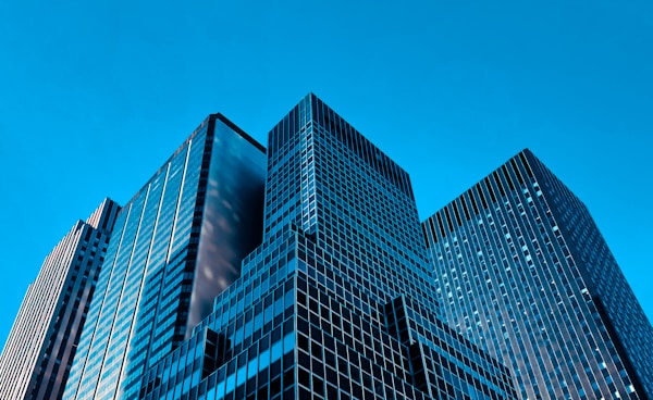 low angle view high rise buildings