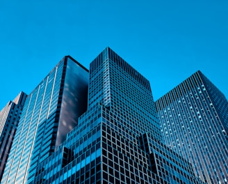 low angle view high rise buildings