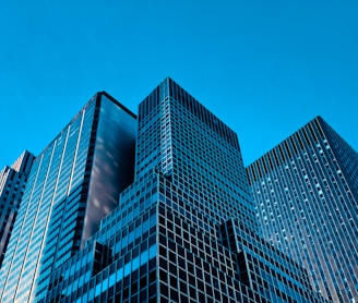 low angle view high rise buildings