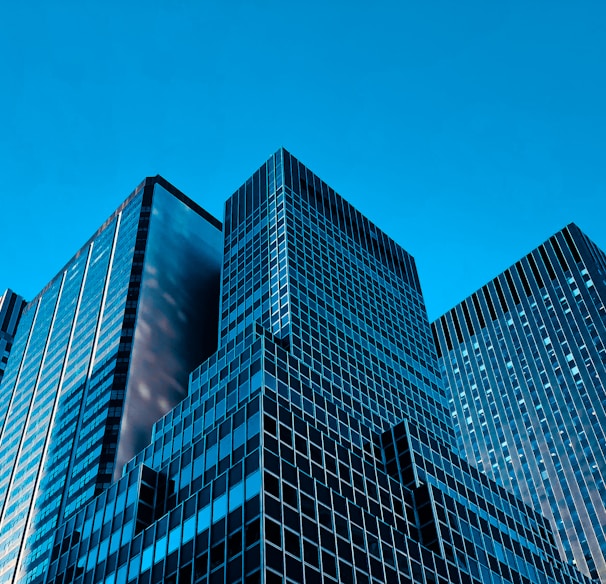 low angle view high rise buildings