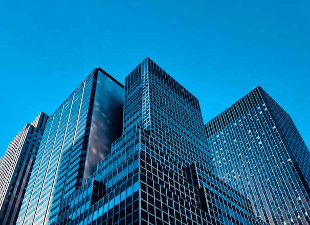 low angle view high rise buildings