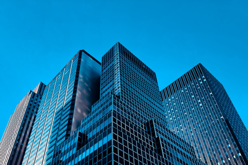 Vista de ángulo bajo Edificios de gran altura