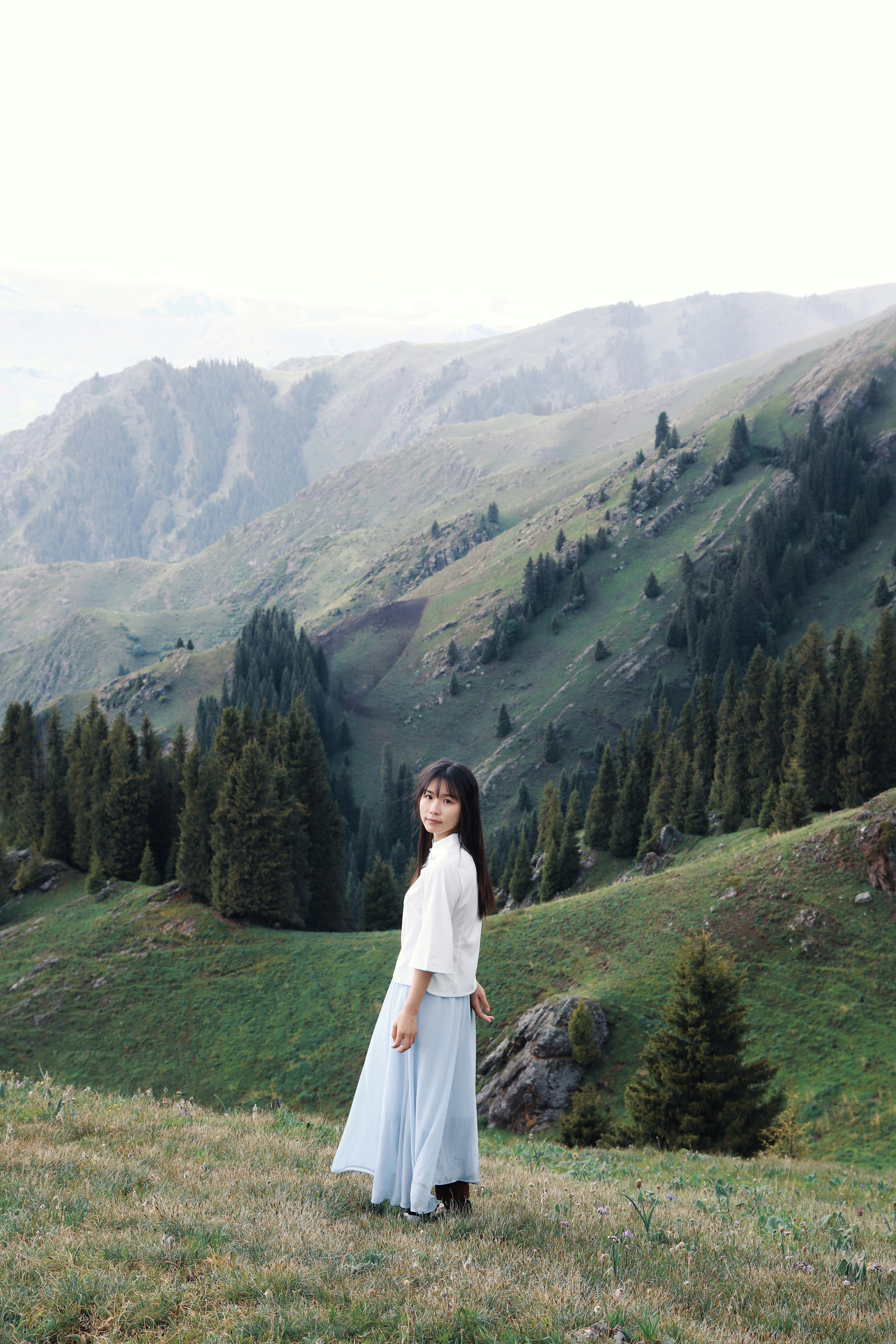 Canon EOS 6D Mark II sample photo. Woman near trees photography