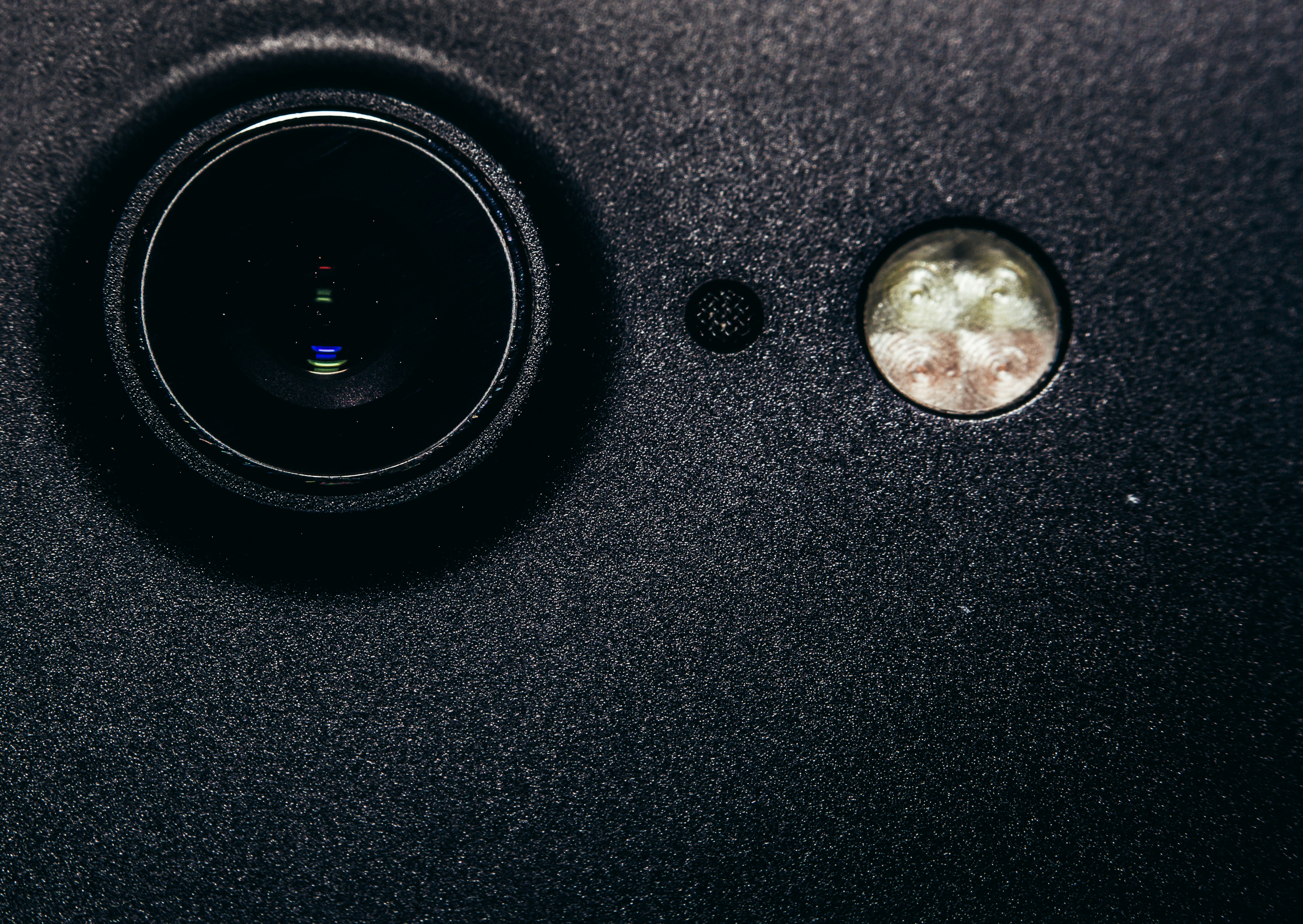 modern smartphone camera sensor microchip under magnification