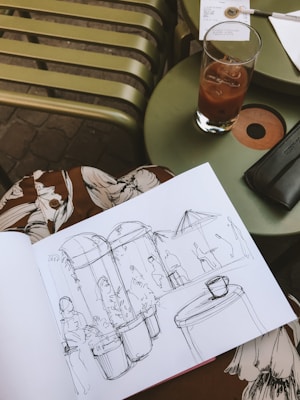 white sketchpad