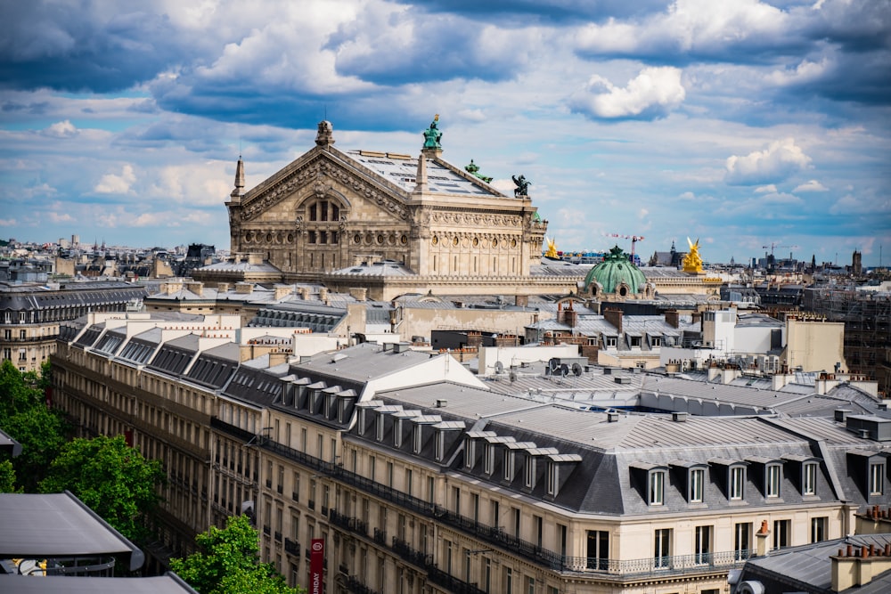 aerial photography of buildings