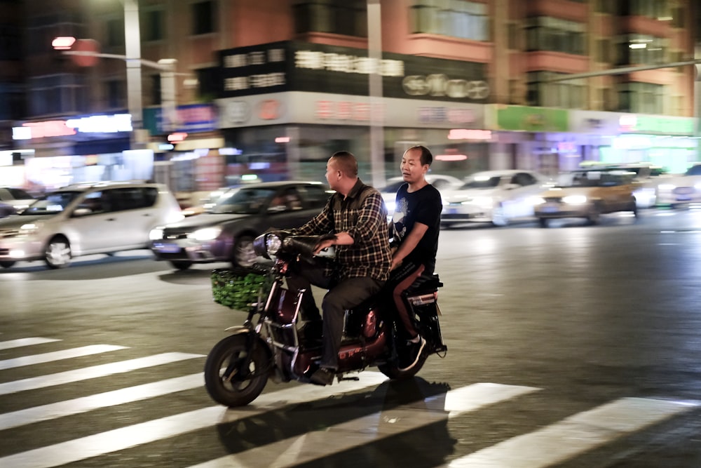 man riding motorcycle