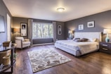 white bed frame