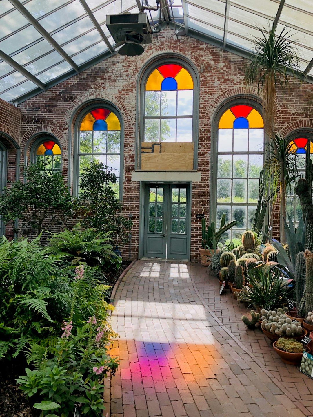 interior of a greenhouse