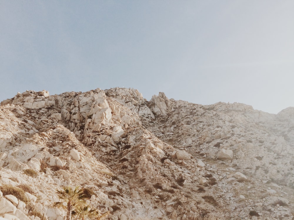 white rocky mountain