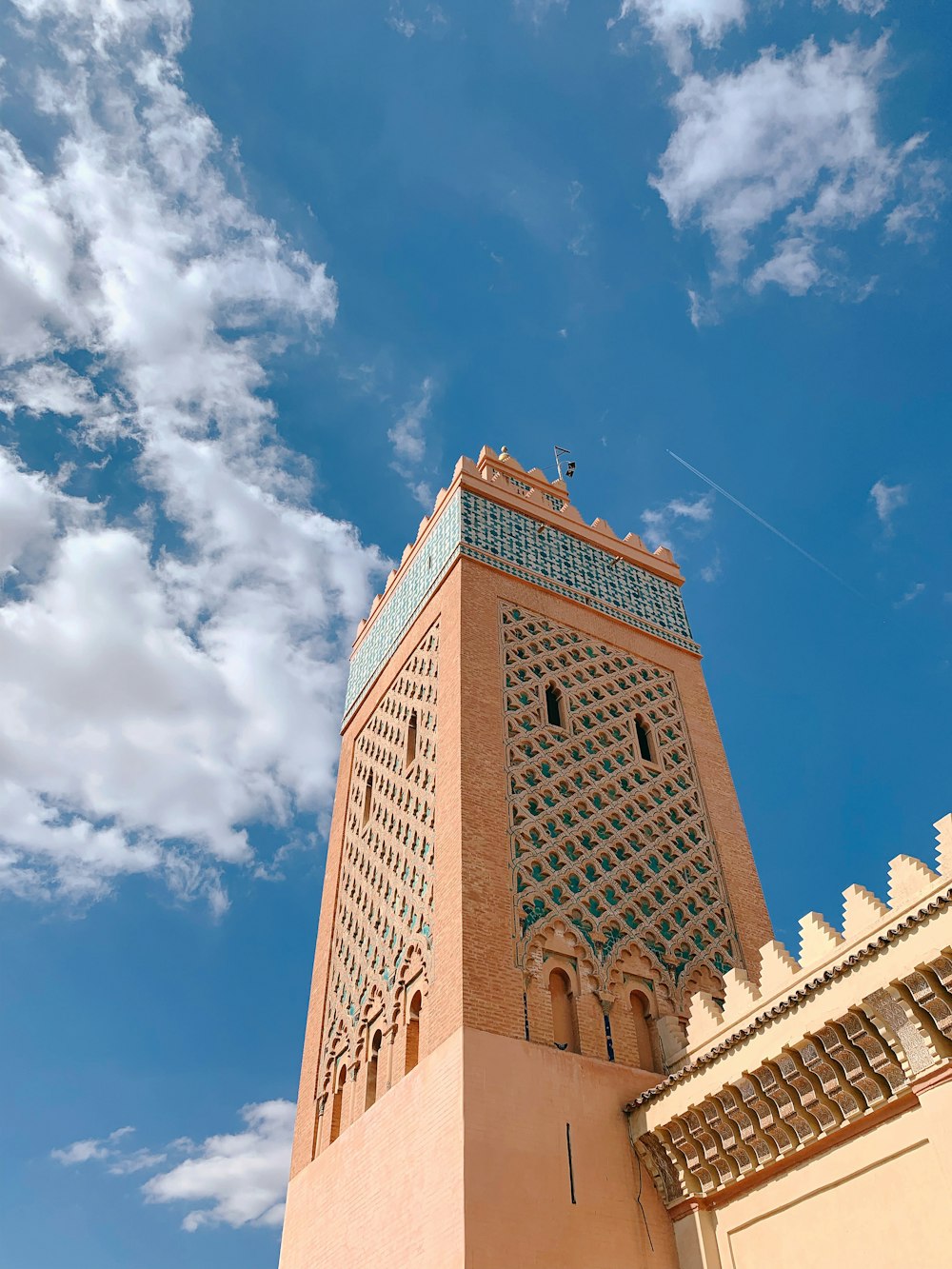 architectural photography of brown monument