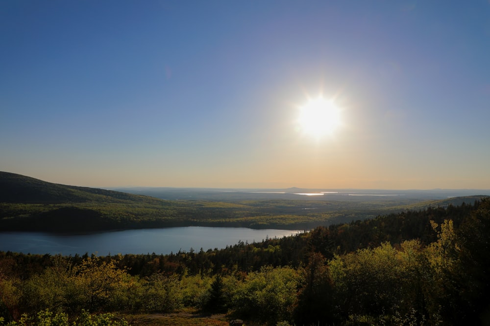 mountain sunset scenery