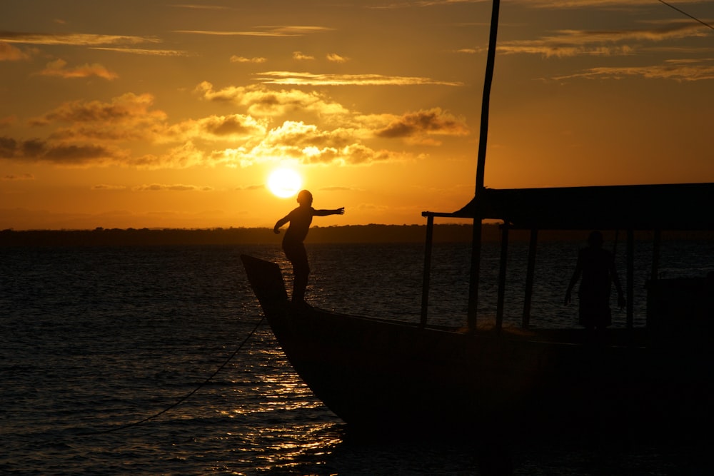 person on boat