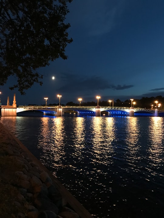 river beside trees in Lopukhinskiy Sad Russia