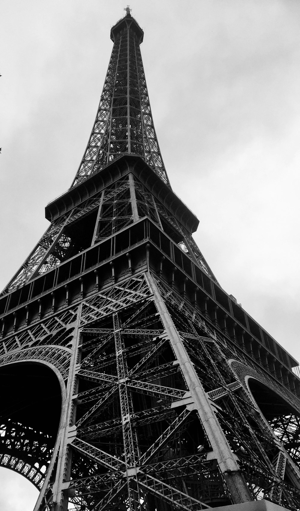 grayscale photography of Eiffel tower