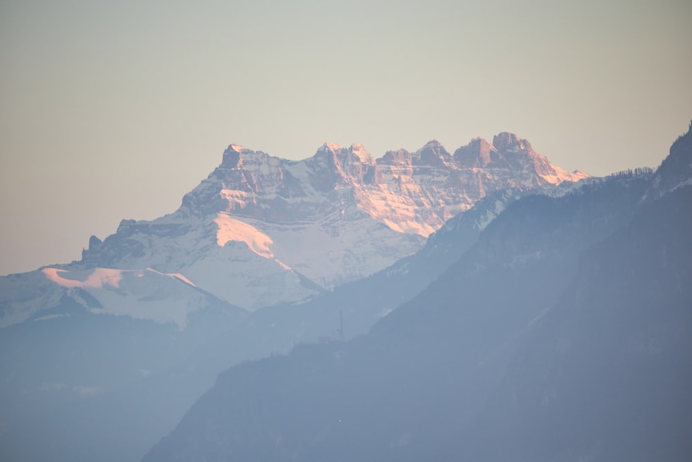 aerial photography of mountain