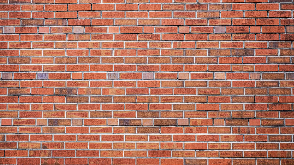 Pared de ladrillo rojo