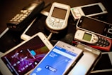 assorted-color phone lot