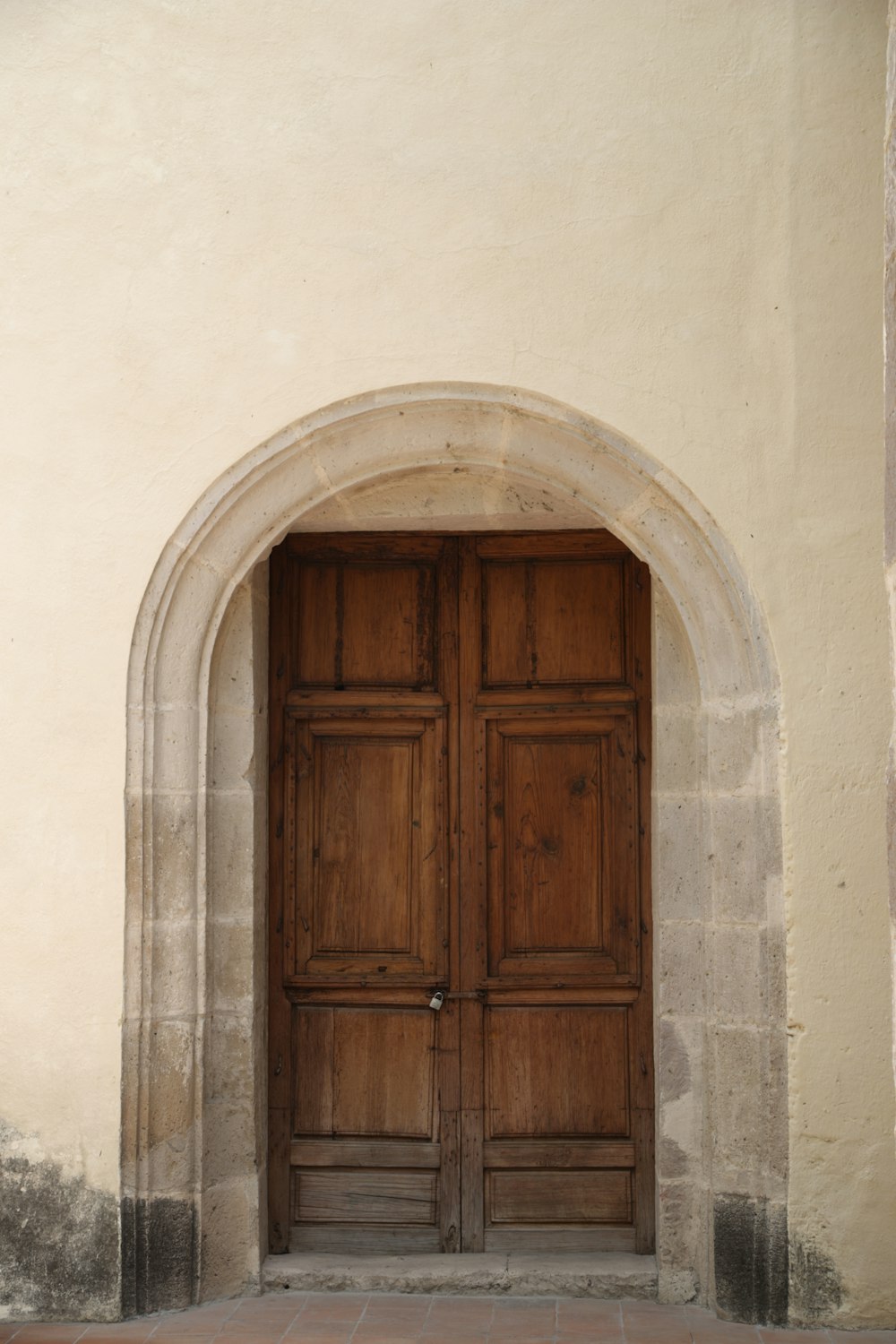 brown wooden door