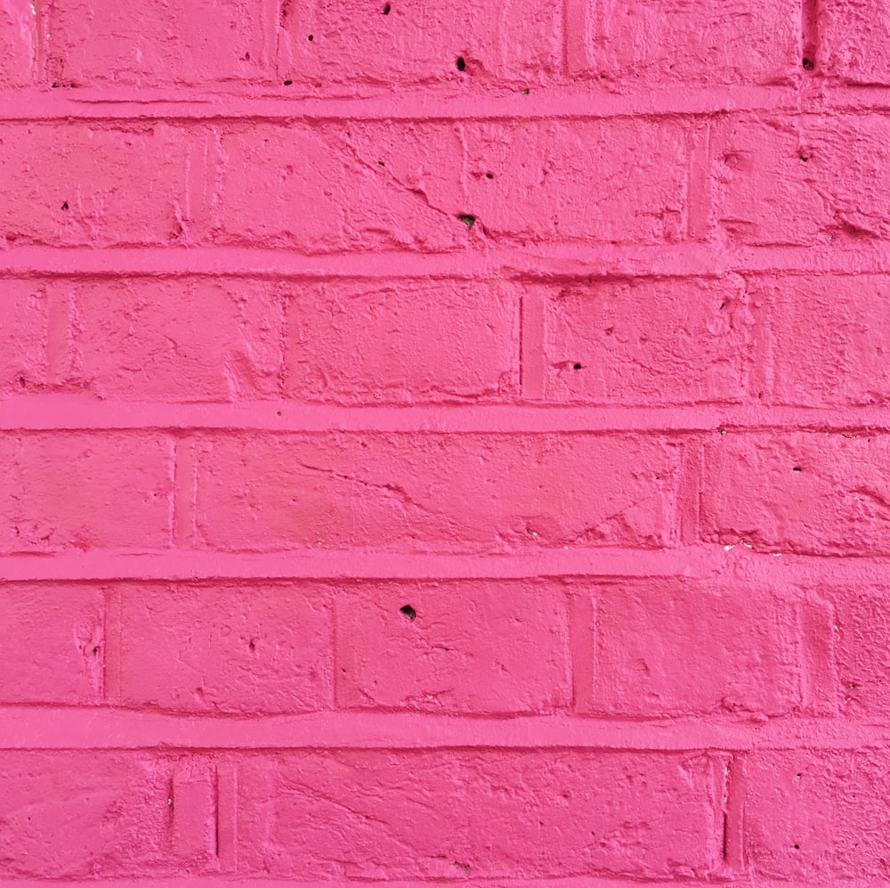 pink concrete brick wall