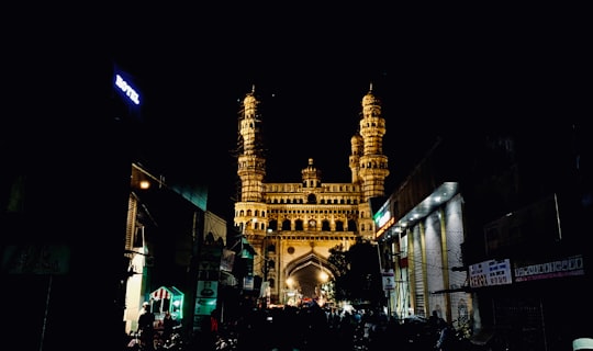 architectural photography of brown monument in Charminar India