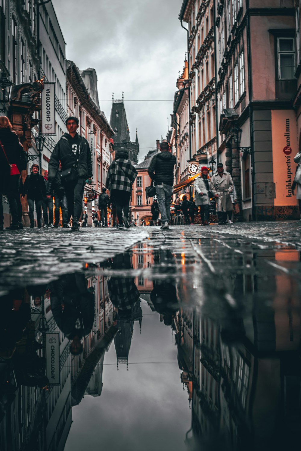 group of people walking on streets