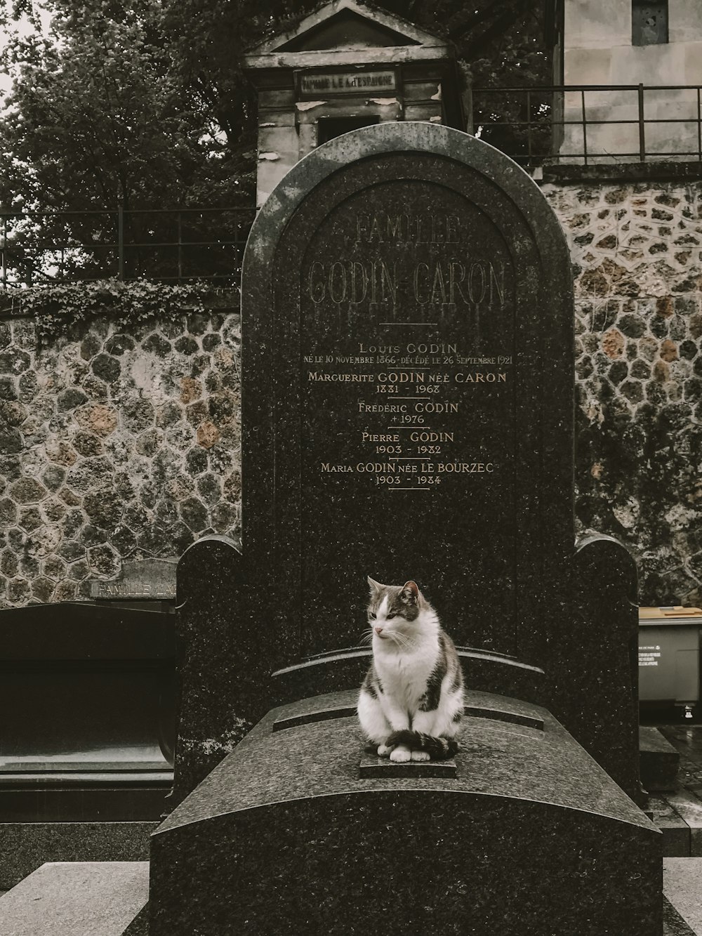 girl sitting on tombstone