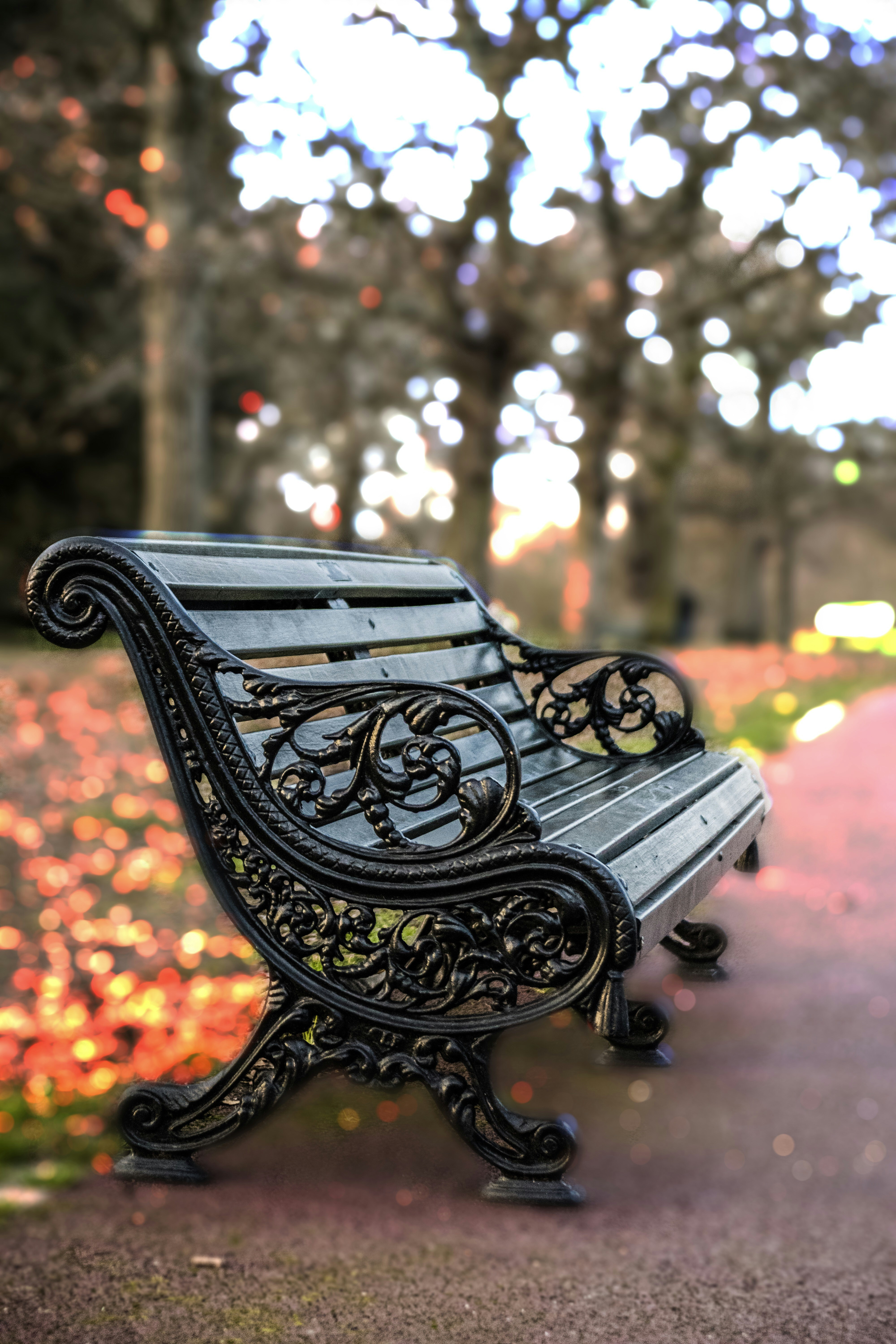 空の黒い公園のベンチの写真 Unsplashで見つける家具の無料写真