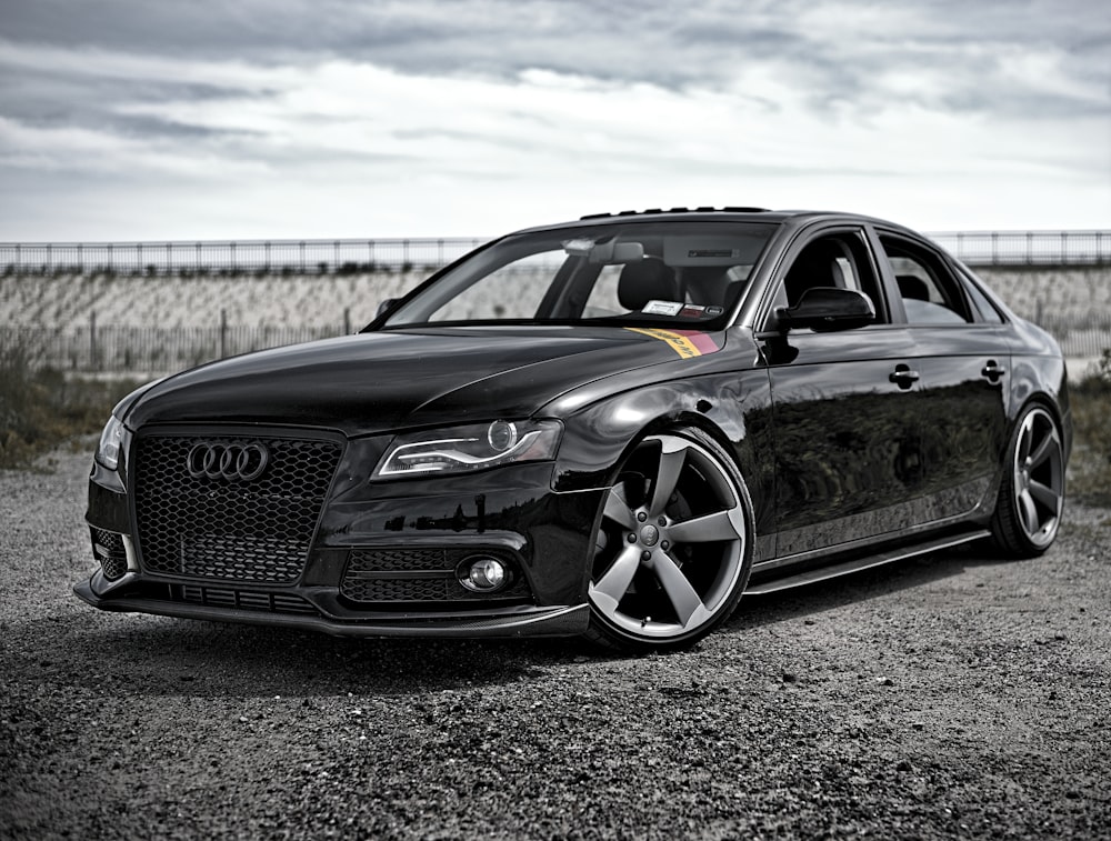 black Audi sedan